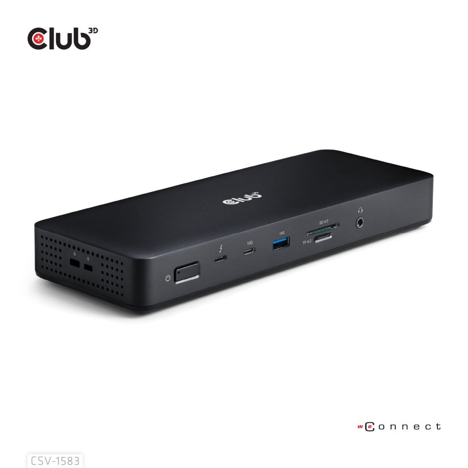 Club3D Dokovací stanice 16v1 ThunderBolt 4, (2xThunderbolt, 3xDP, 2xHDMI, 3xUSB, RJ45, SD-TF Karta, 1xUSB-C, 150W PD)4 