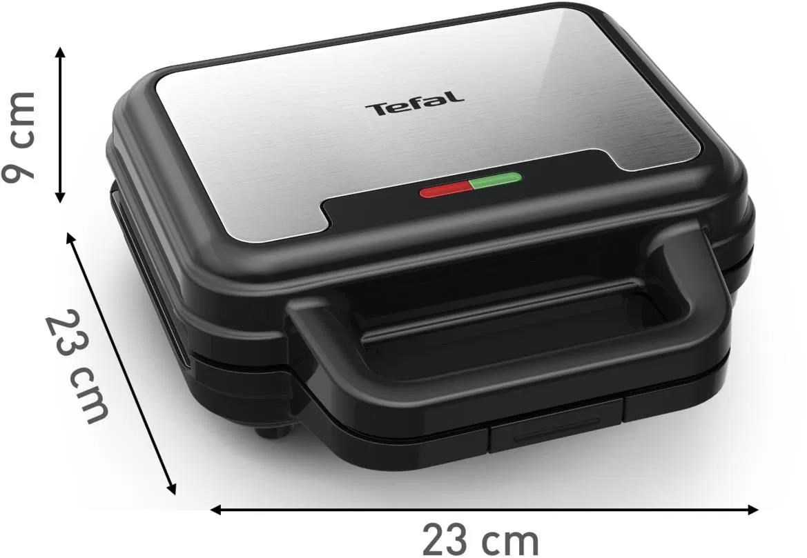Tefal SW383D10 3v1 UltraCompact toustovač,  700 W,  vyměnitelné desky,  tousty,  vafle,  panini,  indikátor připravenosti1 