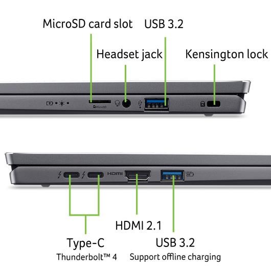 ACER NTB SWIFT GO 16 (SFG16-72-52KV), IntelCore Ultra 5 125U, 16GB, 512GB PM4 SSD, IntelArc, W11, Grey8 