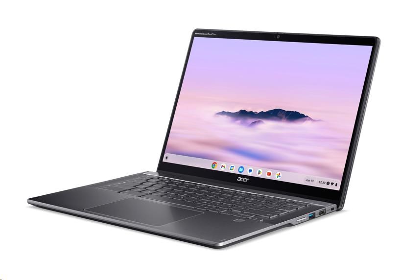 ACER NTB Chromebook Plus Spin 514 (CP514-4HN-36VY),  ICore 3 100U,  8GB,  256GB PM4 SSD,  Intel UHD,  Chrome,  Grey6 