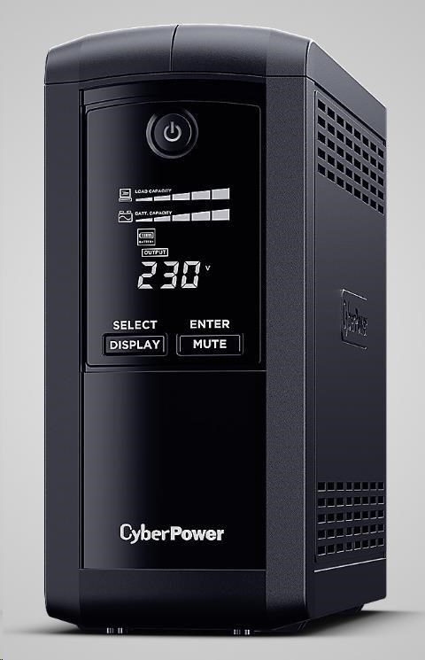 BAZAR - CyberPower Value PRO SERIE GreenPower UPS 1000VA/550W, SCHUKO zásuvky - Po opravě (Náhradní krabice)0 