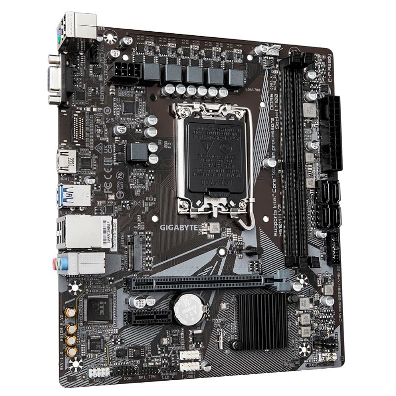 GIGABYTE MB Sc LGA1700 H610M H V2,  Intel H610,  2xDDR5,  1xHDMI,  1xVGA,  mATX2 