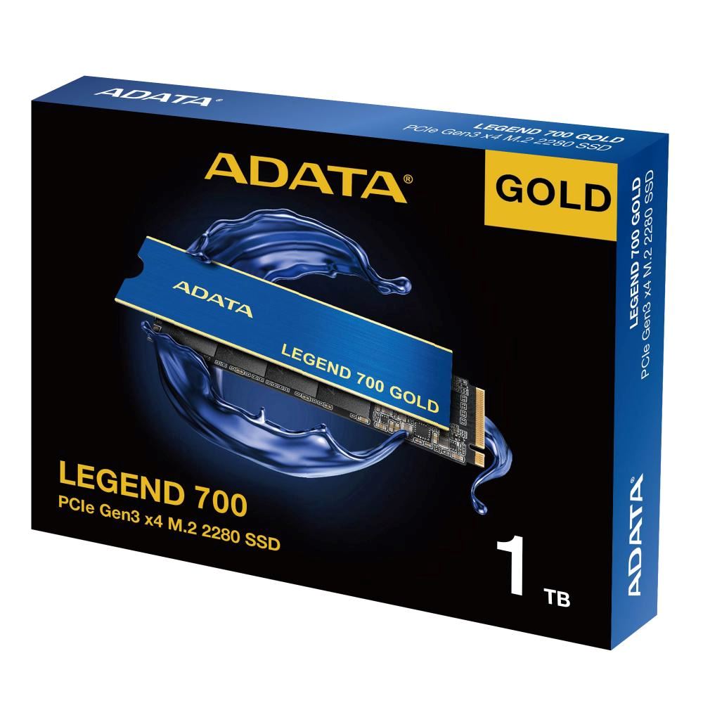 ADATA SSD 1TB LEGEND 700 GOLD, PCIe Gen3 x4, M.2 2280, (R:2000 W:1600MB s), BEZ ADATA HEATSINKU6 