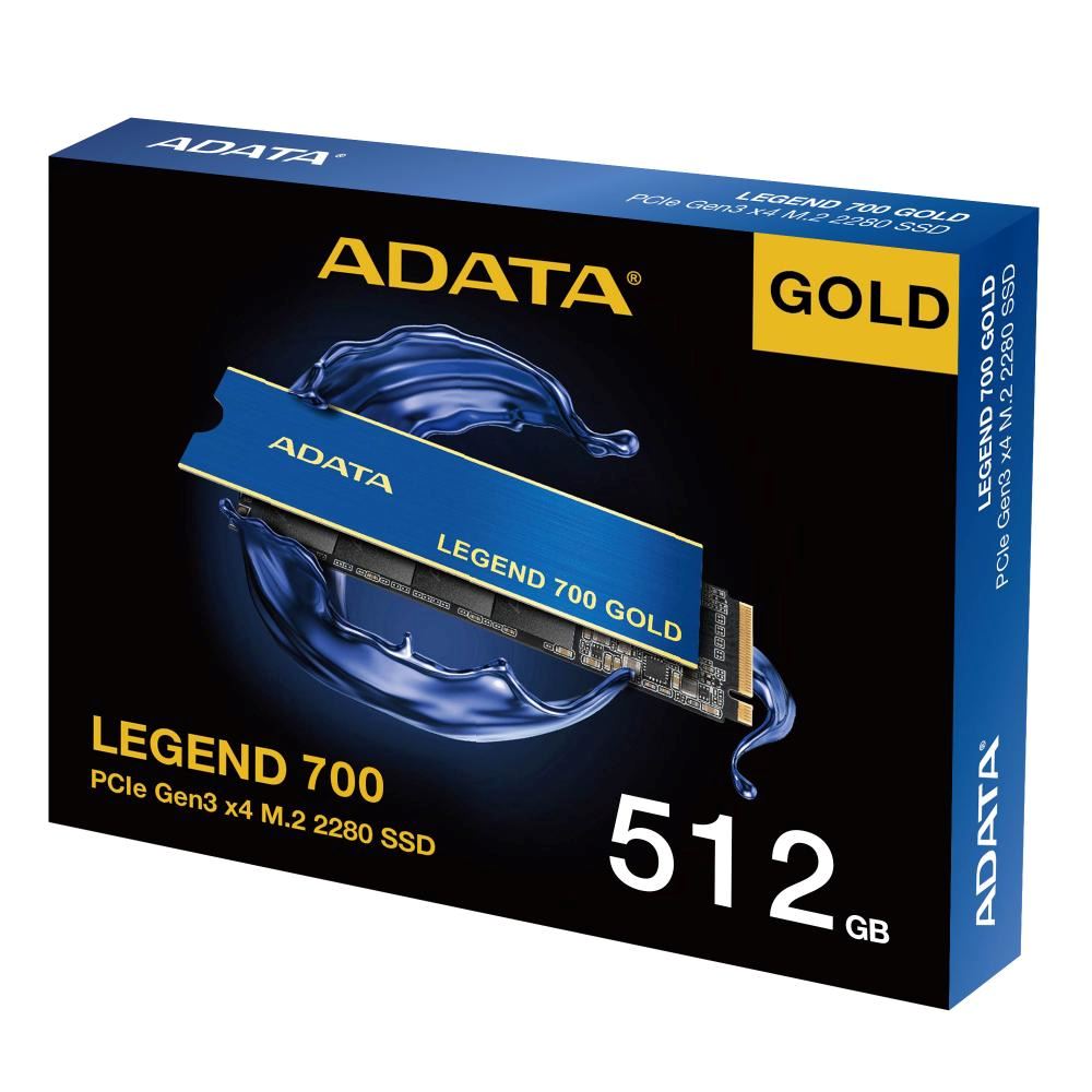 ADATA SSD 512GB LEGEND 700 GOLD, PCIe Gen3 x4, M.2 2280, (R:2000 W:1600MB s)6 