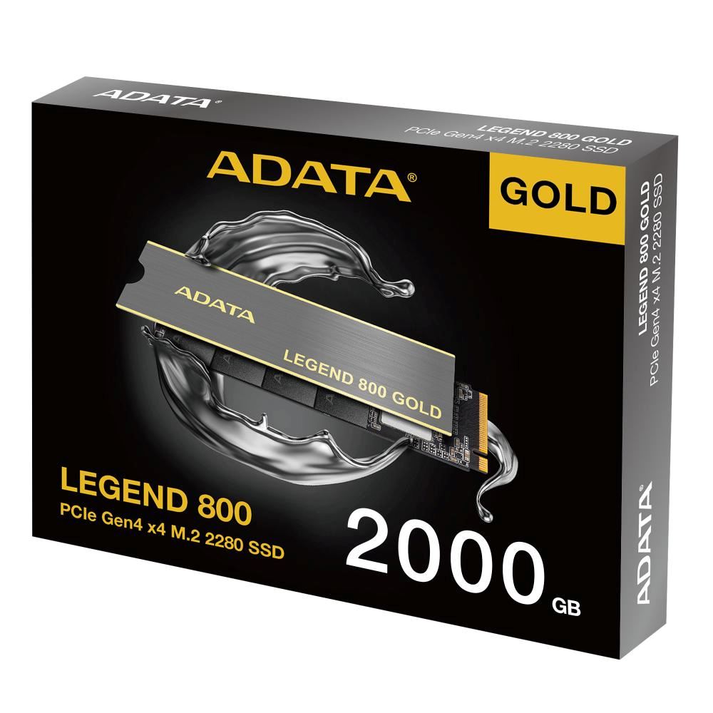 ADATA SSD 2TB LEGEND 800 GOLD, PCIe Gen4 x4, M.2 2280, (R:3500 W:2800MB s)6 