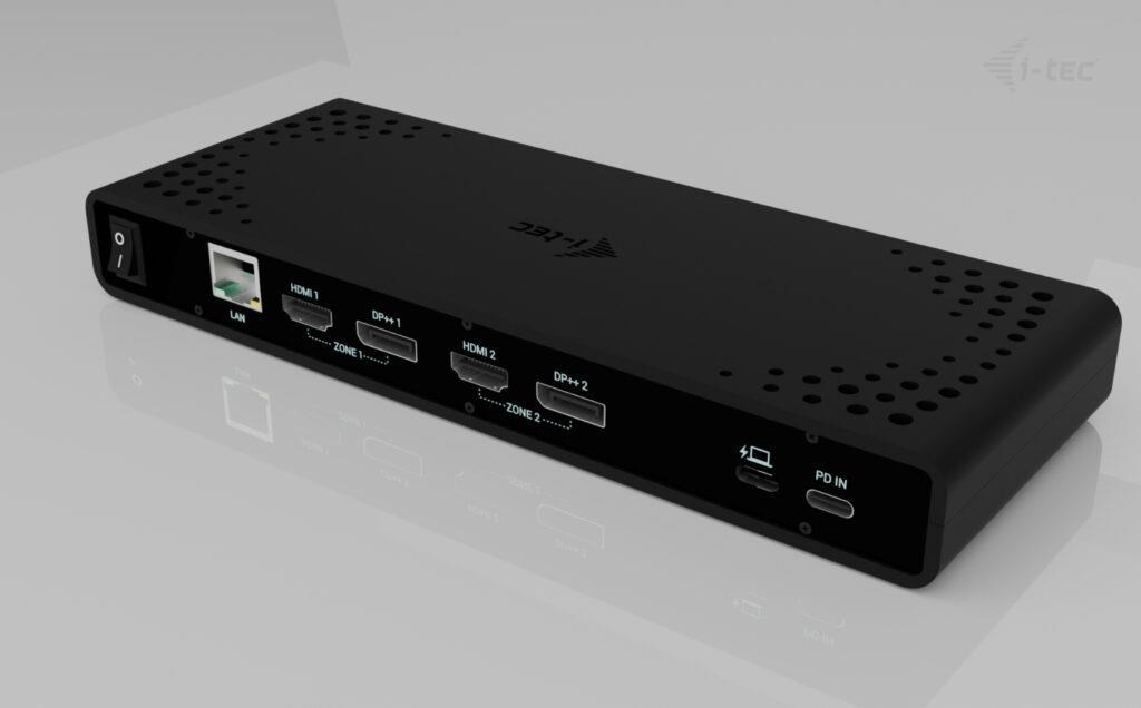 i-tec Universal Dual 4K Display Docking Station,  Power Delivery 85W + i-tec USB-C Charger 100W0 
