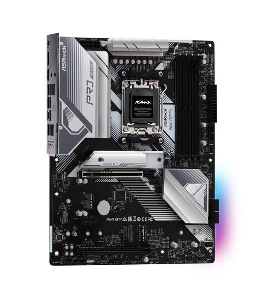 BAZAR - ASRock MB Sc AM5 B650 PRO RS,  AMD B650,  4xDDR5,  1xDP,  1xHDMI - Po opravě (Komplet)3 