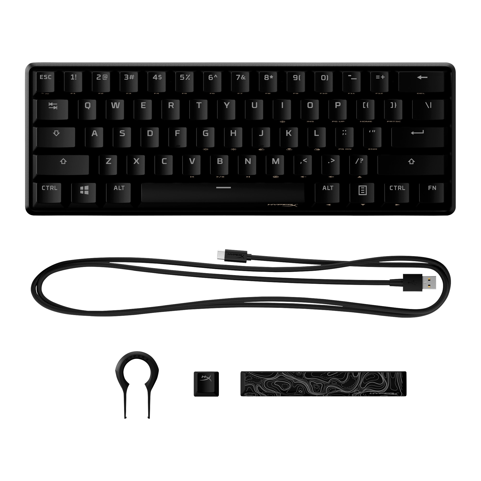 HyperX Alloy Origins 60 Mechanical Gaming Keyboard,  HX Red-US9 