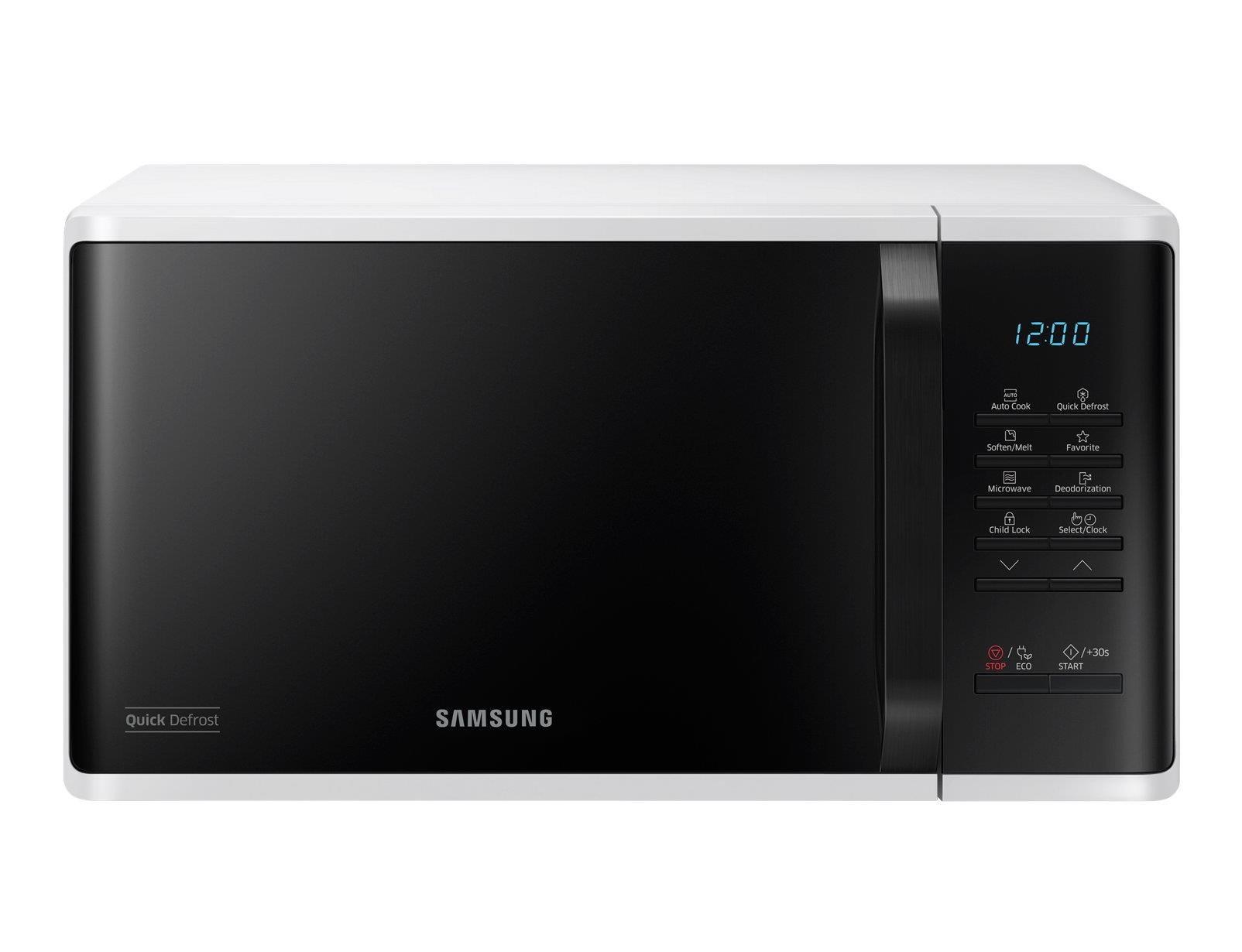 Samsung MS23K3513AW/ BA mikrovlnná trouba,  800 W,  23 l,  6 úrovní výkonu,  displej,  bílá /  černá0 