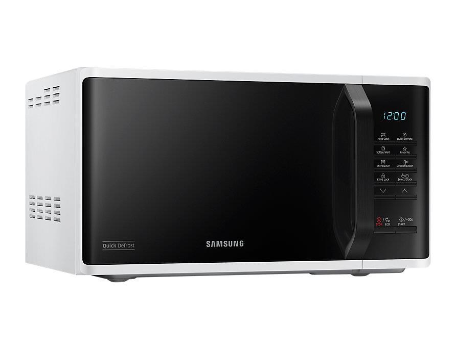 Samsung MS23K3513AW/ BA mikrovlnná trouba,  800 W,  23 l,  6 úrovní výkonu,  displej,  bílá /  černá3 