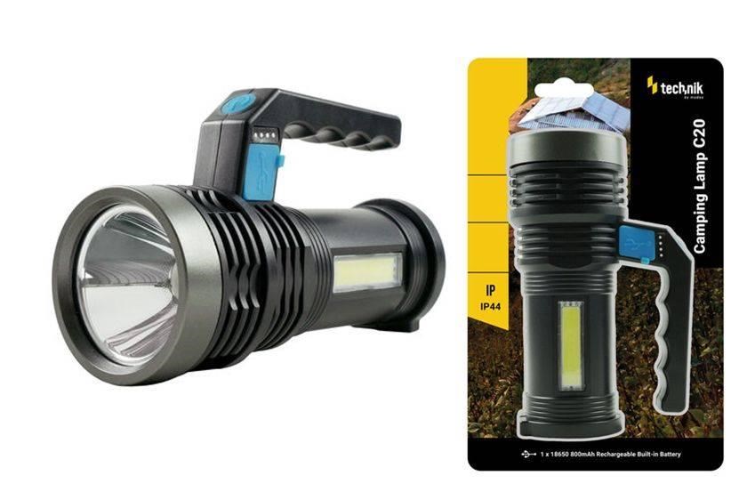 Technik Camping Lamp C20 nabíjecí svítilna s madlem 300lm čelní a boční LED0 