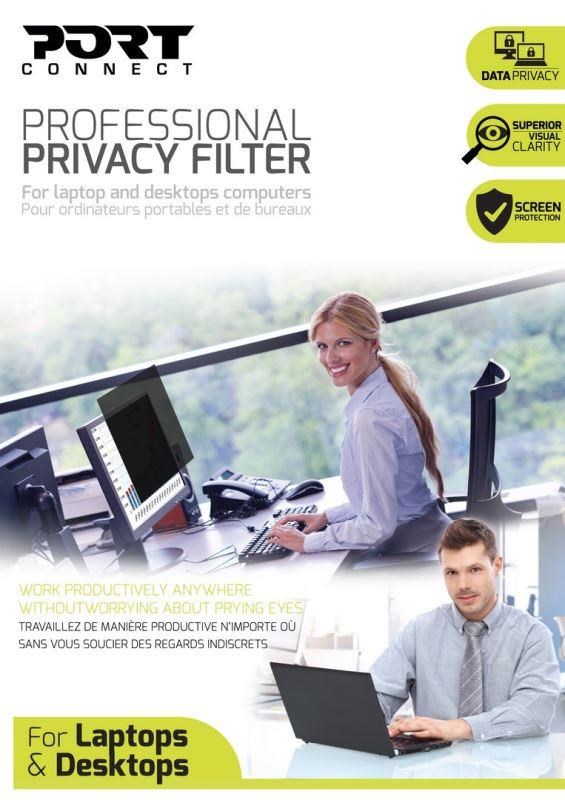 PORT bezpečnostní filtr PRIVACY 2D na displej 14"", 16 9, černá3 