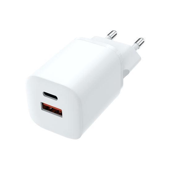 Solight rychlonabíječka USB-C + USB-A, GaN 33W PD, bílá0 