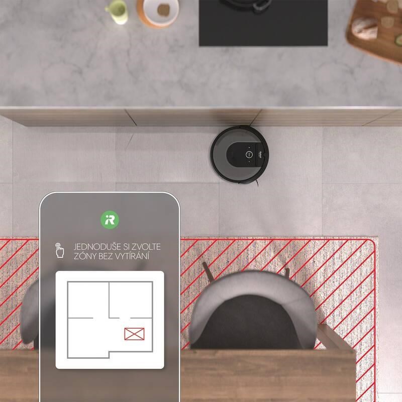 BAZAR - iRobot Roomba i8+ Combo (i8578) robotický vysavač s mopem,  mobilní aplikace,  navigace iAdapt 3.0 - použité7 