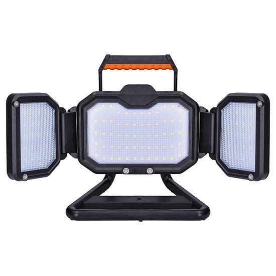 Solight LED reflektor 30W, přenosný, nabíjecí, 3000lm, oranžovo-černý0 