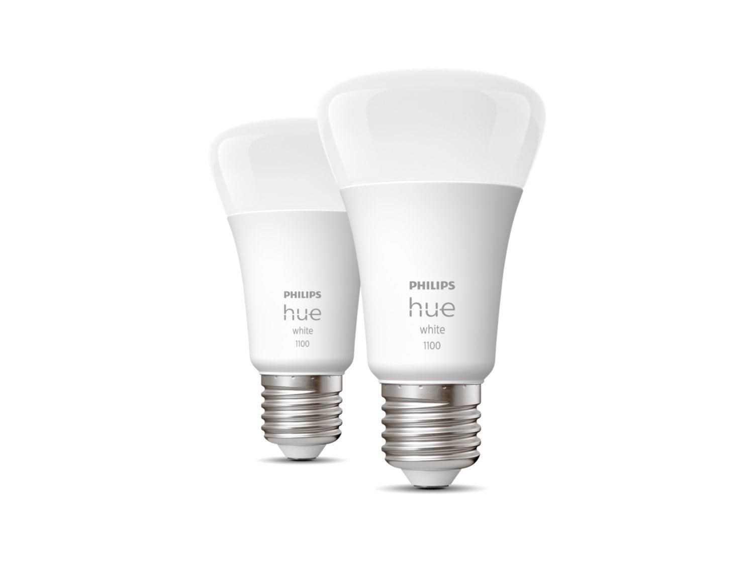 BAZAR PHILIPS Hue White 9.5W 1100 E27 2ks POŠKOZENÝ OBAL1 