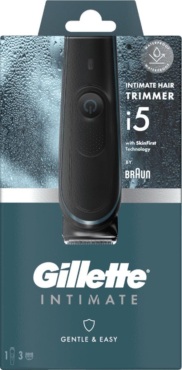 Gillette Intimate Trimmer i5 zastřihávač chlooupků,  voděodolný,  bezdrátový,  šetrný k intimní pokožce1 