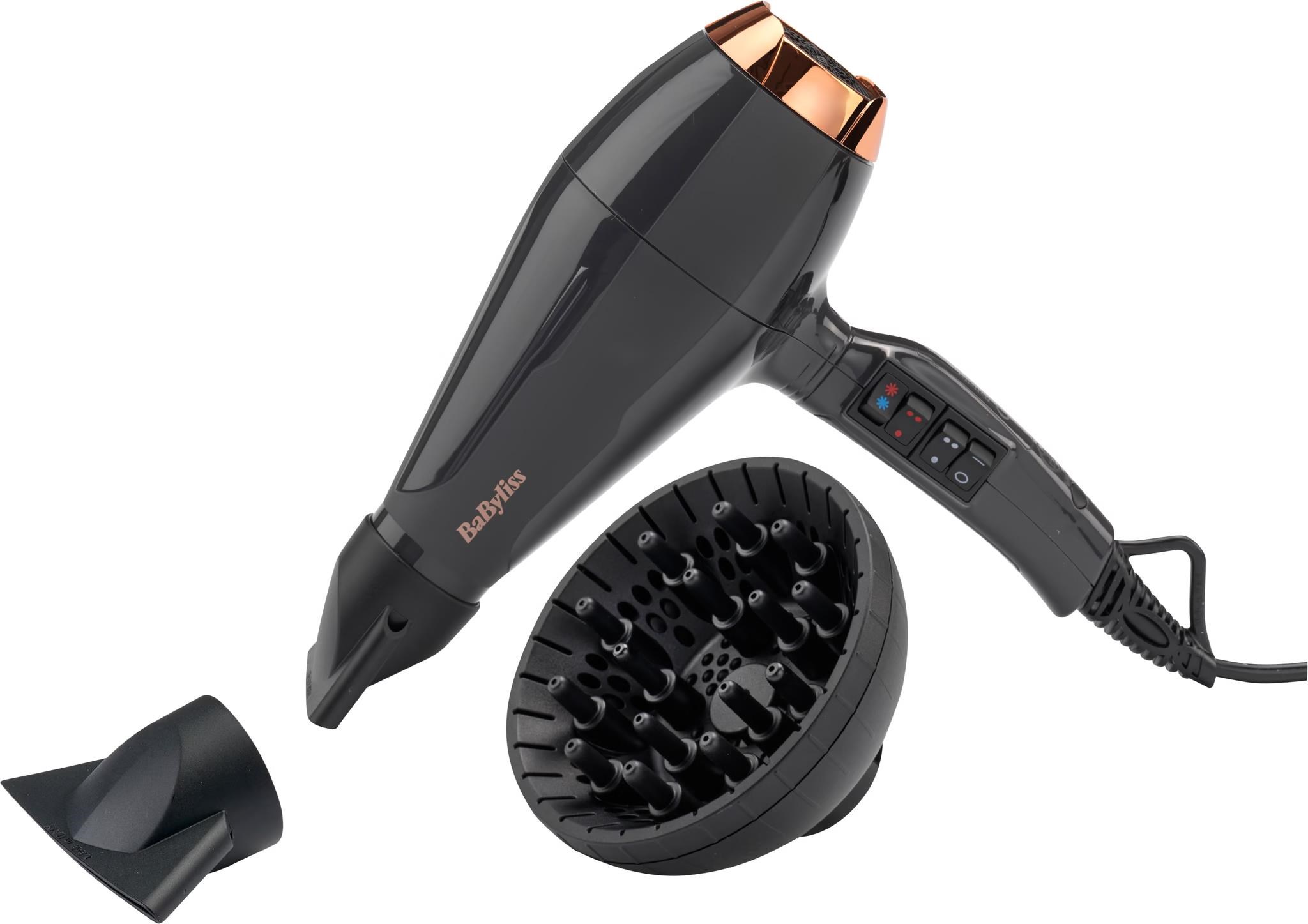 BaByliss Italian Air Pro 2200 6719DE fén na vlasy,  2200 W,  3 teploty a 2 rychlosti,  ionizace,  černá0 