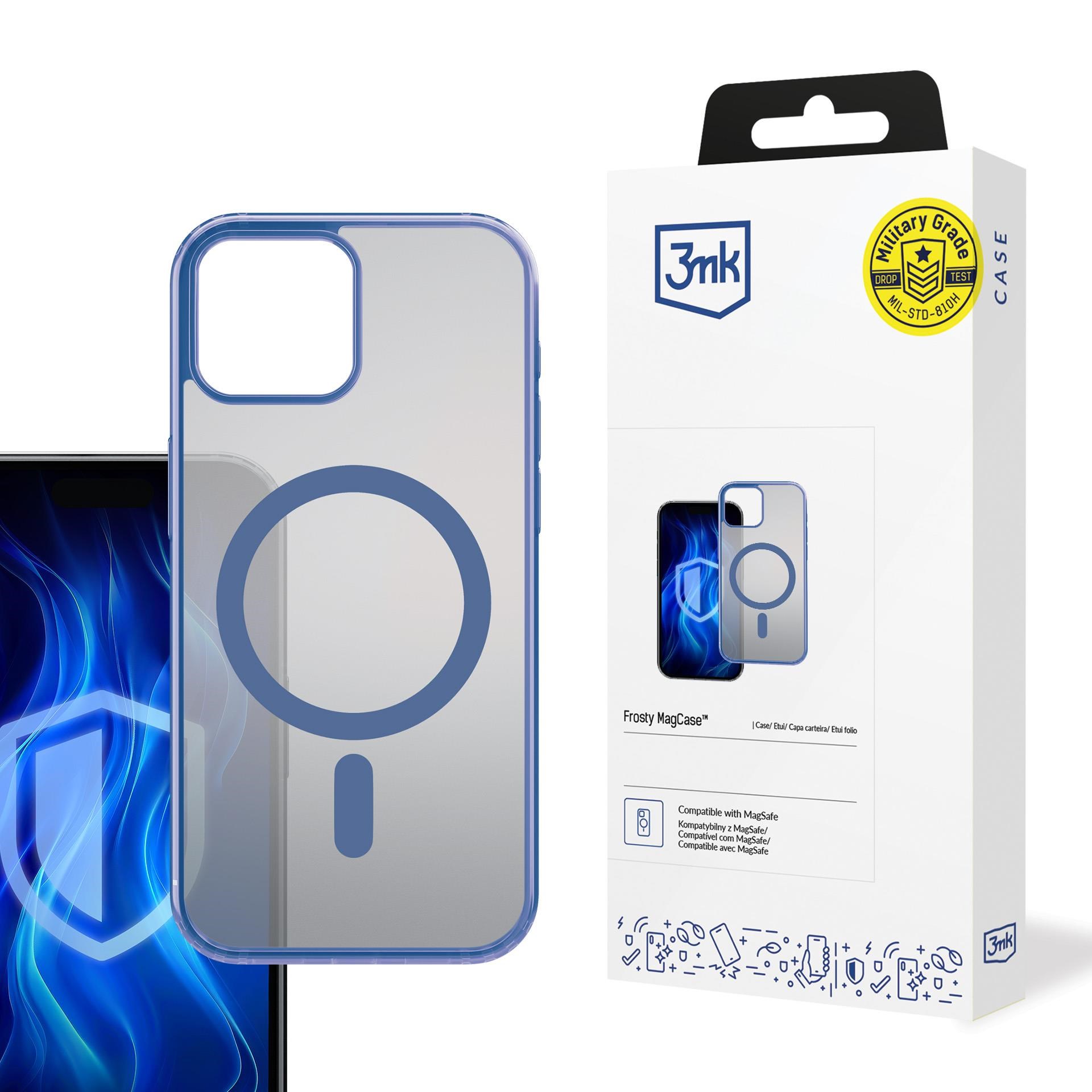 3mk ochranný kryt Frosty MagCase Blue pro Apple iPhone 130 