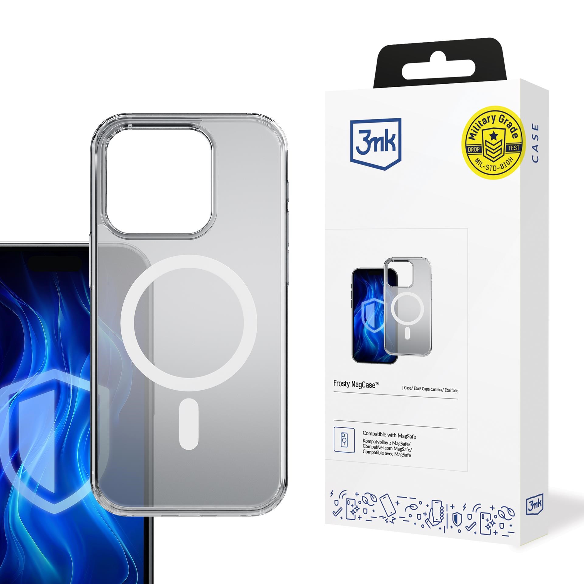 3mk ochranný kryt Frosty MagCase White pro Apple iPhone 16 Pro0 