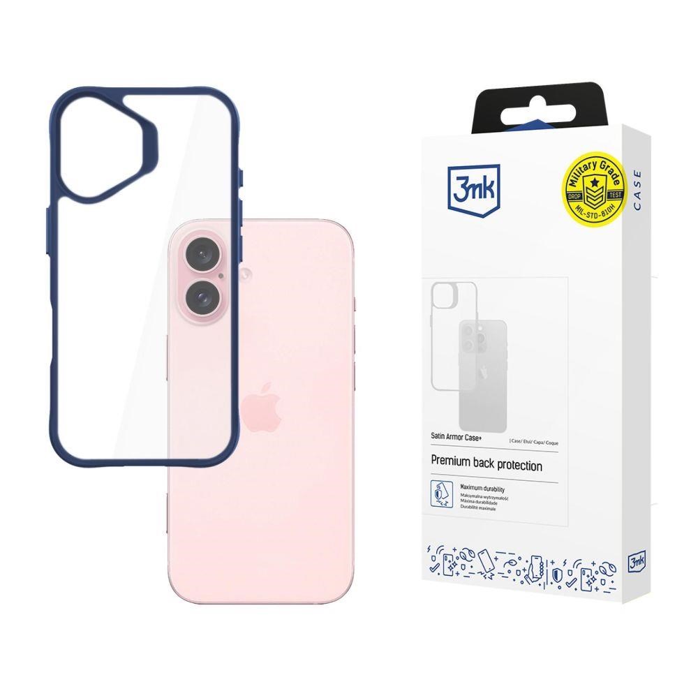 3mk ochranný kryt Satin Armor Case+ Blue pro Apple iPhone 160 