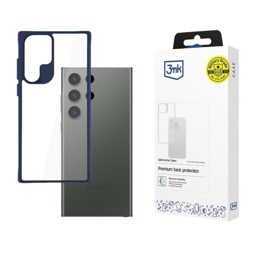 3mk ochranný kryt Satin Armor Case+ Blue pro Samsung Galaxy S24 Ultra0 