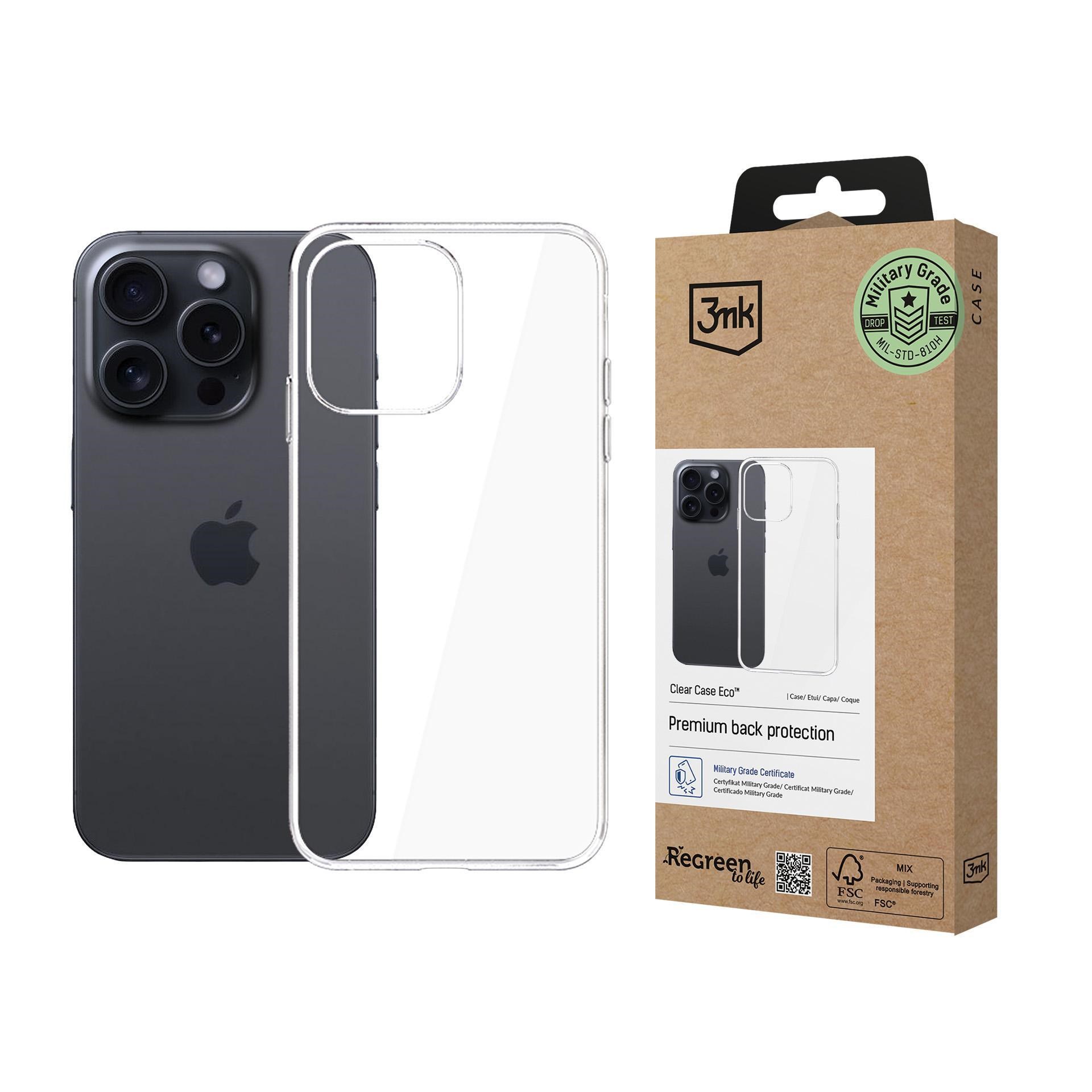 3mk ochranný kryt Clear Case Eco pro Apple iPhone 16 Pro0 