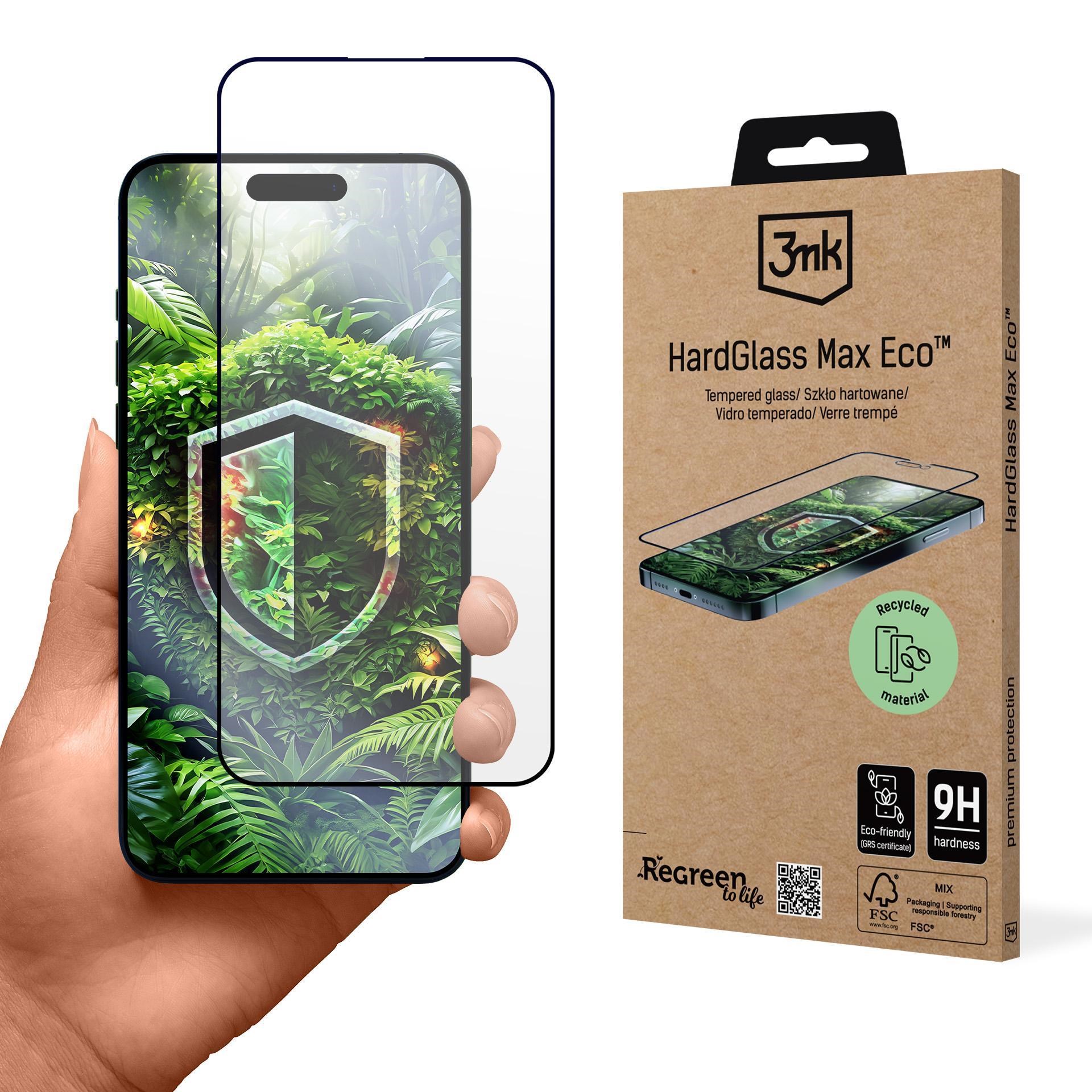 3mk tvrzené sklo HardGlass Max Eco pro Apple iPhone 15 Pro0 