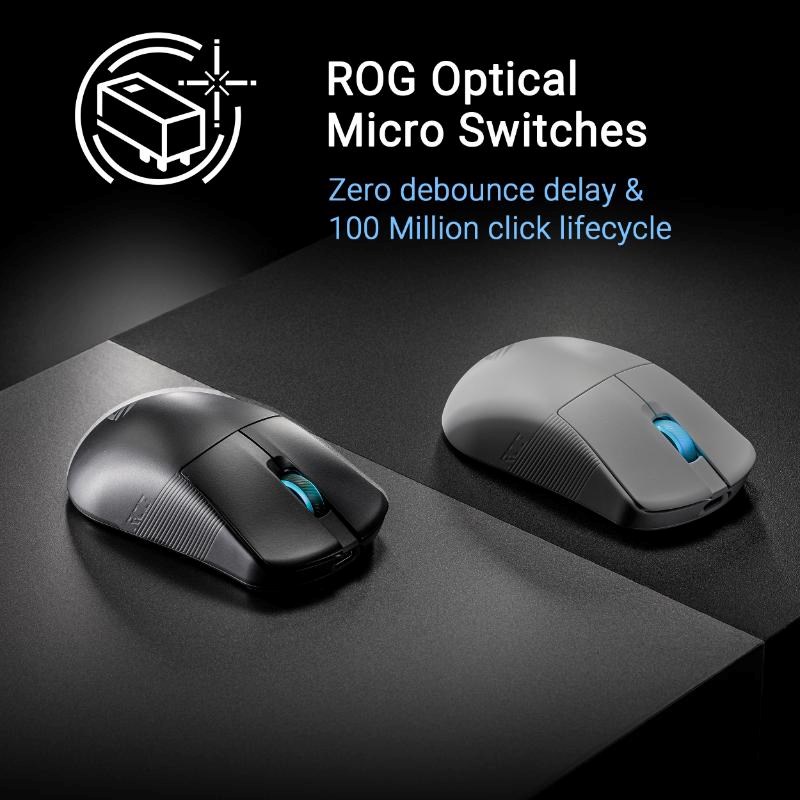 ASUS Herní myš ROG Harpe Ace Mini,  Bezdrátová BT,  RF 2.4GHz,  černá14 