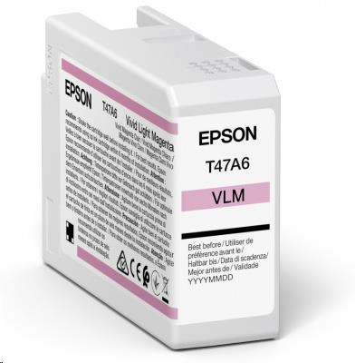 Atrament EPSON Singlepack Vivid Light Magenta T47A6 UltraChrome Pro 10 50 ml0 