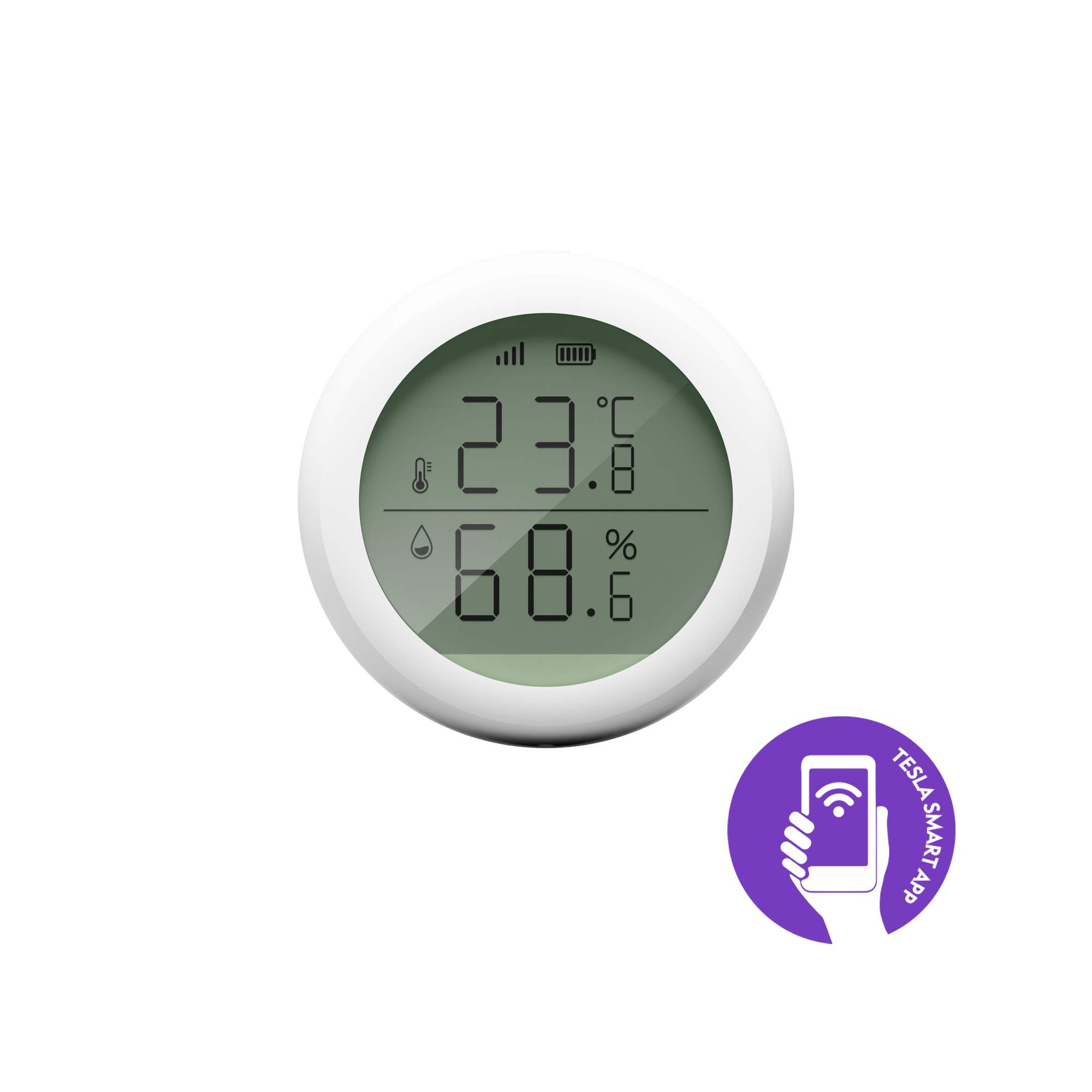 Tesla Smart Sensor Temperature and Humidity Display - polepeno0 