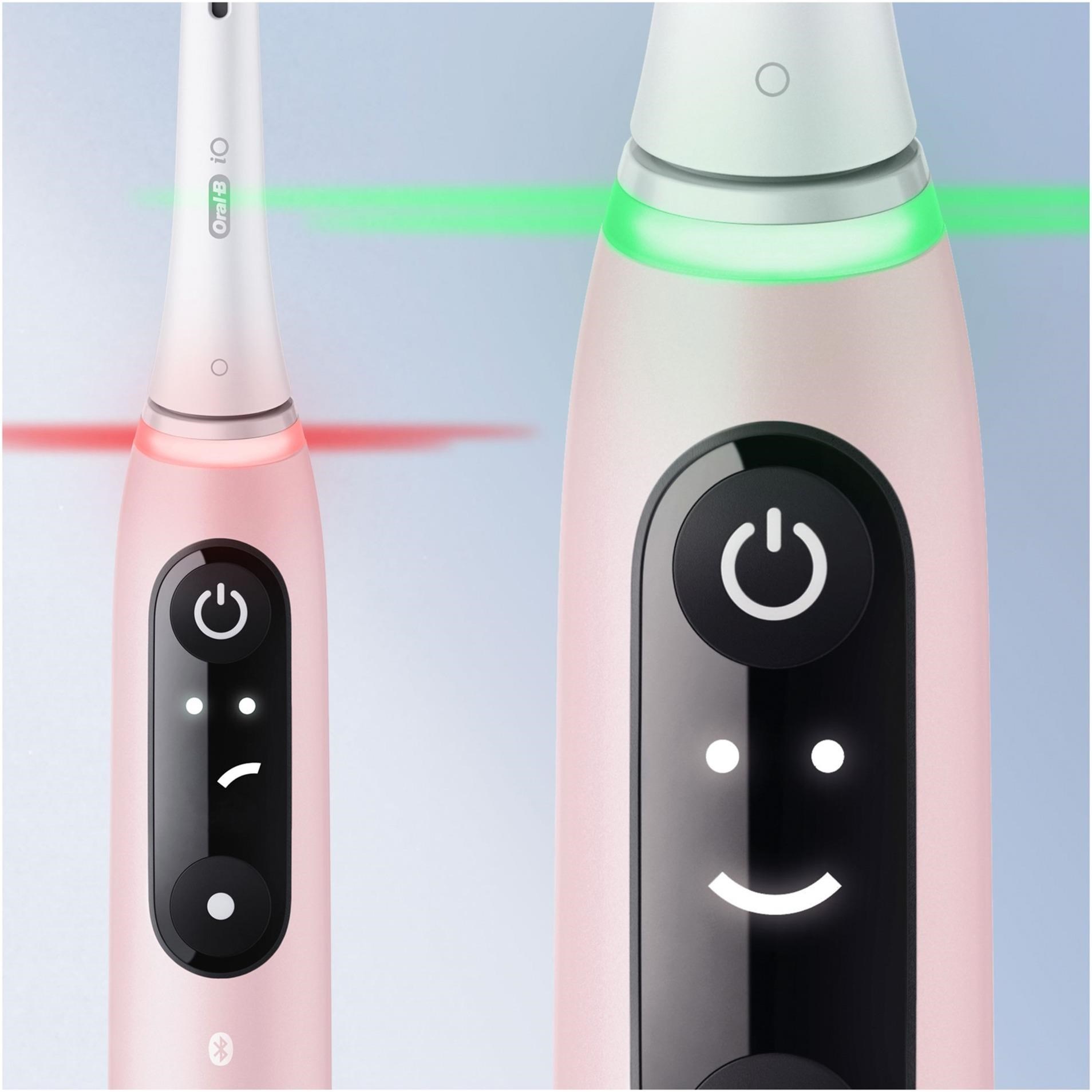 Oral-B iO Series 6N elektrický zubní kartáček, časovač, tlakový senzor, aplikace Oral-B, Pink Sand3 