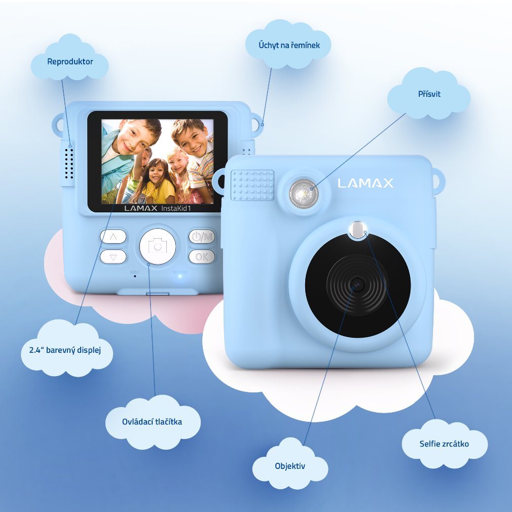 LAMAX InstaKid1 Blue - BAZAR - poskozen obal2 