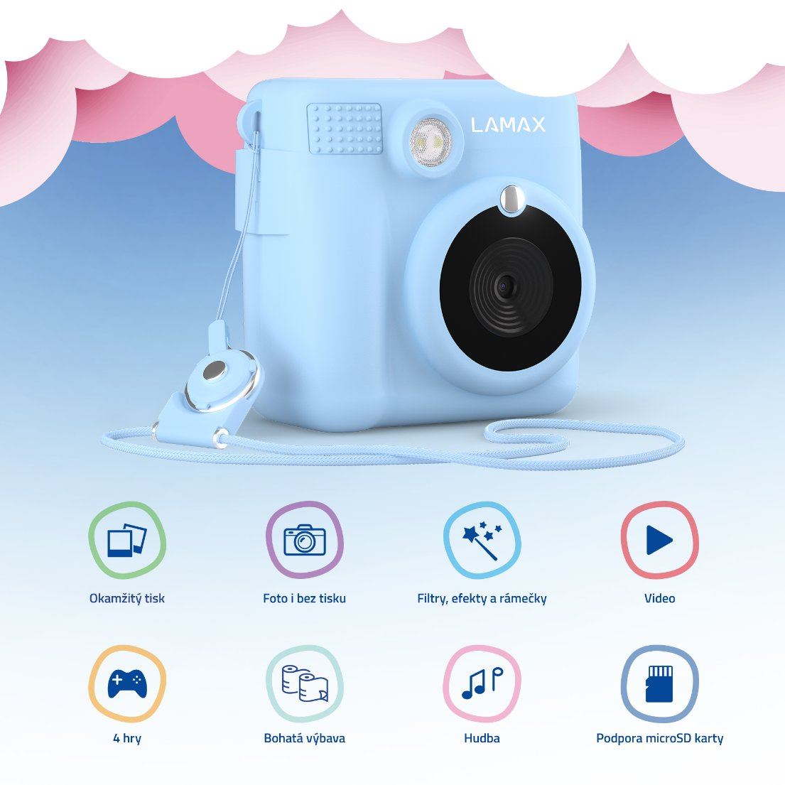 LAMAX InstaKid1 Blue - BAZAR - poskozen obal5 
