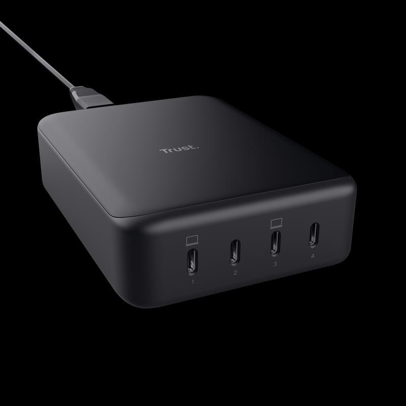 TRUST napájecí adaptér MAXO 240W 4-PORT USB-C DESK CHARGER0 