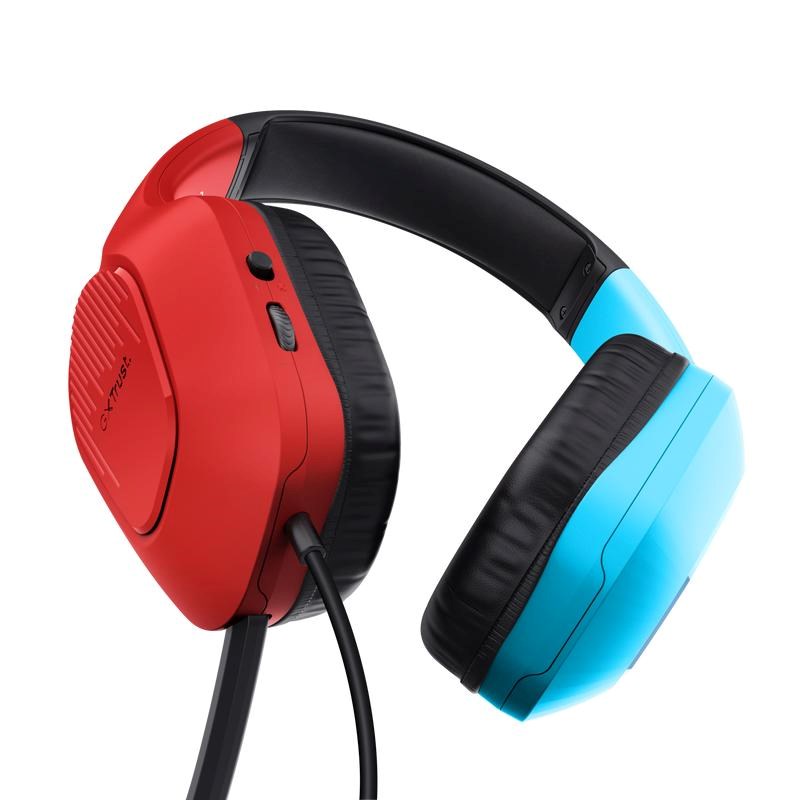 TRUST Herní sluchátka GXT 416S ZIROX, pro Nintendo Switch, modro-červená0 