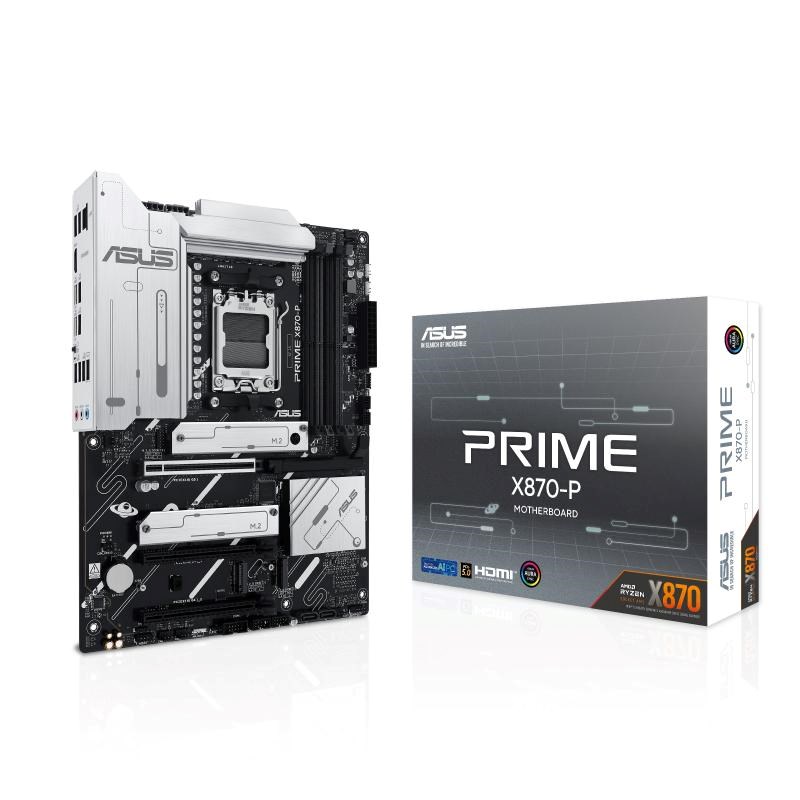ASUS MB Sc AM5 PRIME X870-P,  AMD X870,  4xDDR5,  1xHDMI,  2xUSB40 