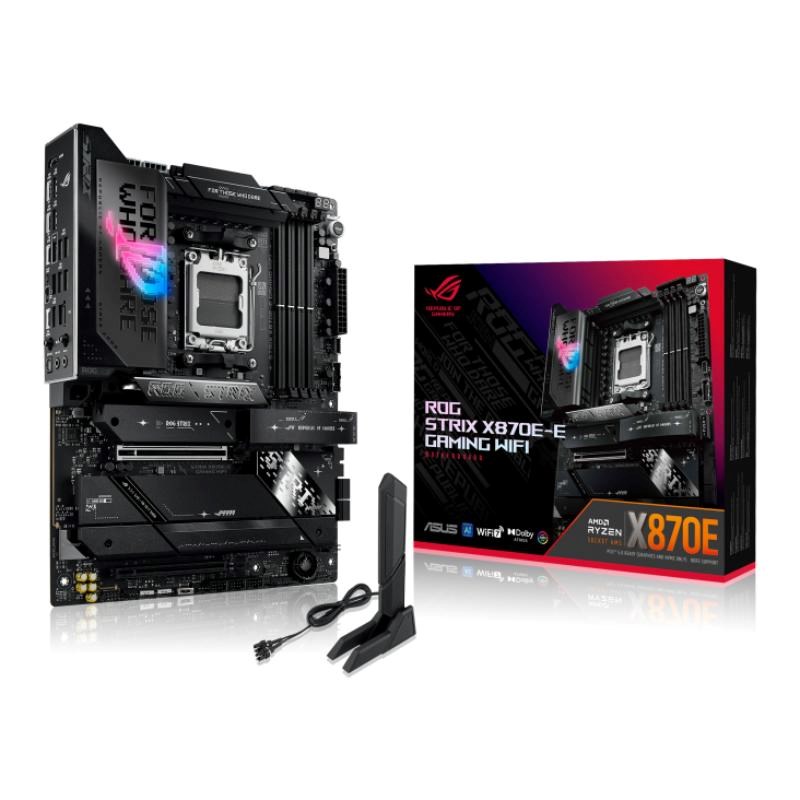 ASUS MB Sc AM5 ROG STRIX X870E-E GAMING WIFI,  AMD X870,  4xDDR5,  1xHDMI,  2xUSB4,  WiFi0 