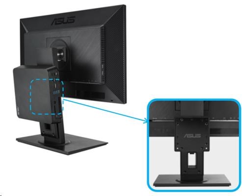 ASUS MHS07K Height Adjustable Monitor Stand with MiniPC Kit1 