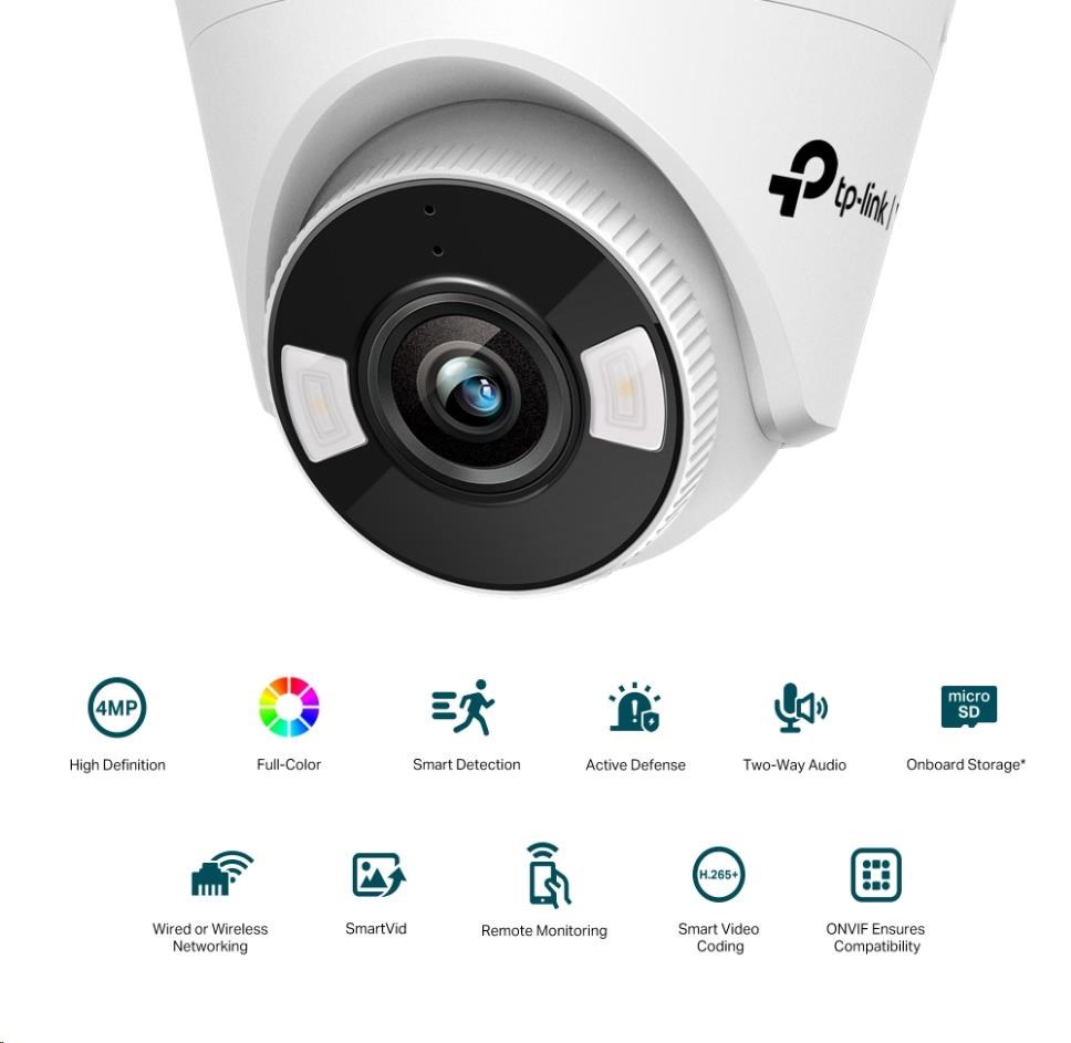 TP-Link VIGI C450(2.8mm), 5MP, Turret, PoE, IR 30m, Micro SD card1 