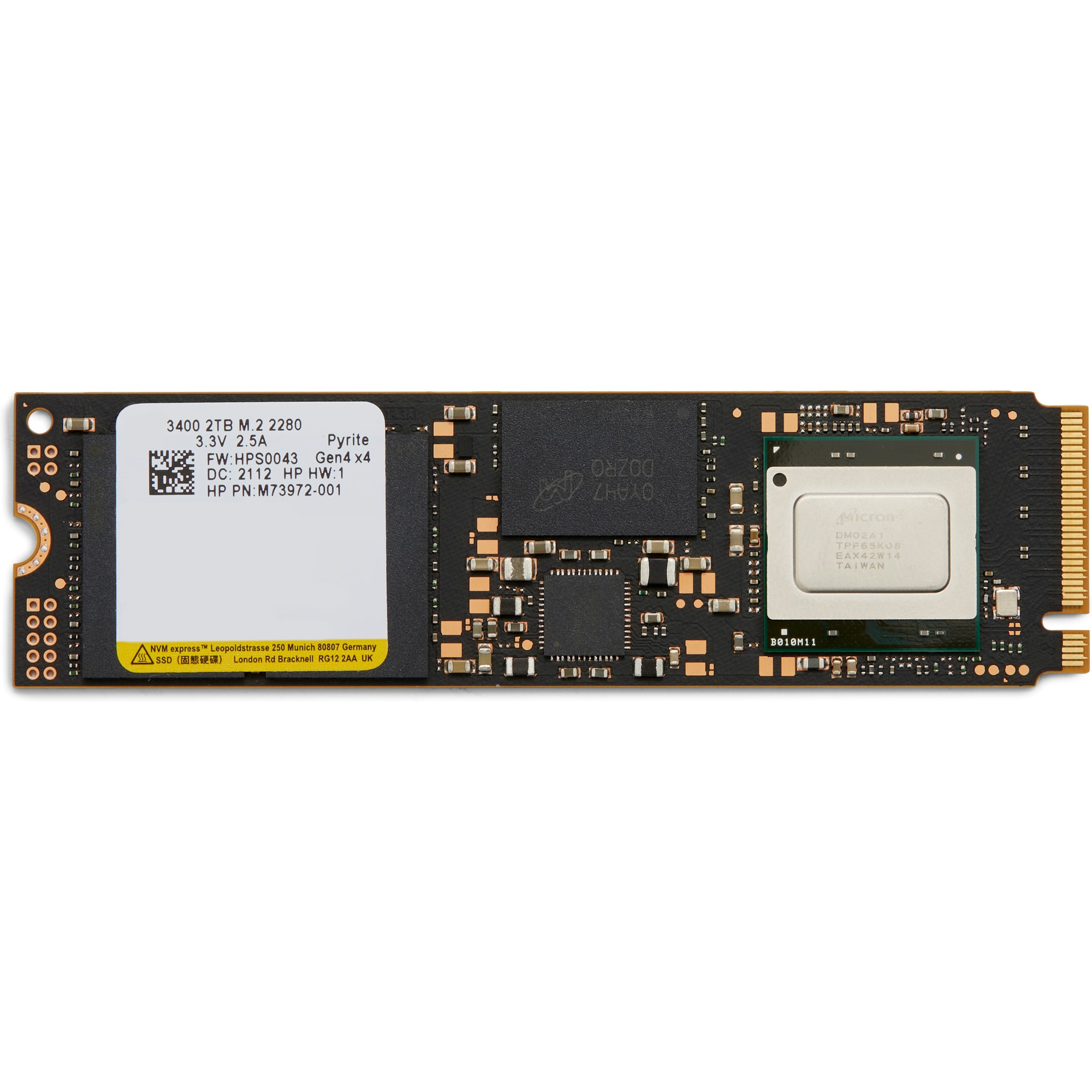 HP 2TB PCIe-4x4 NVMe Solid State Drive0 