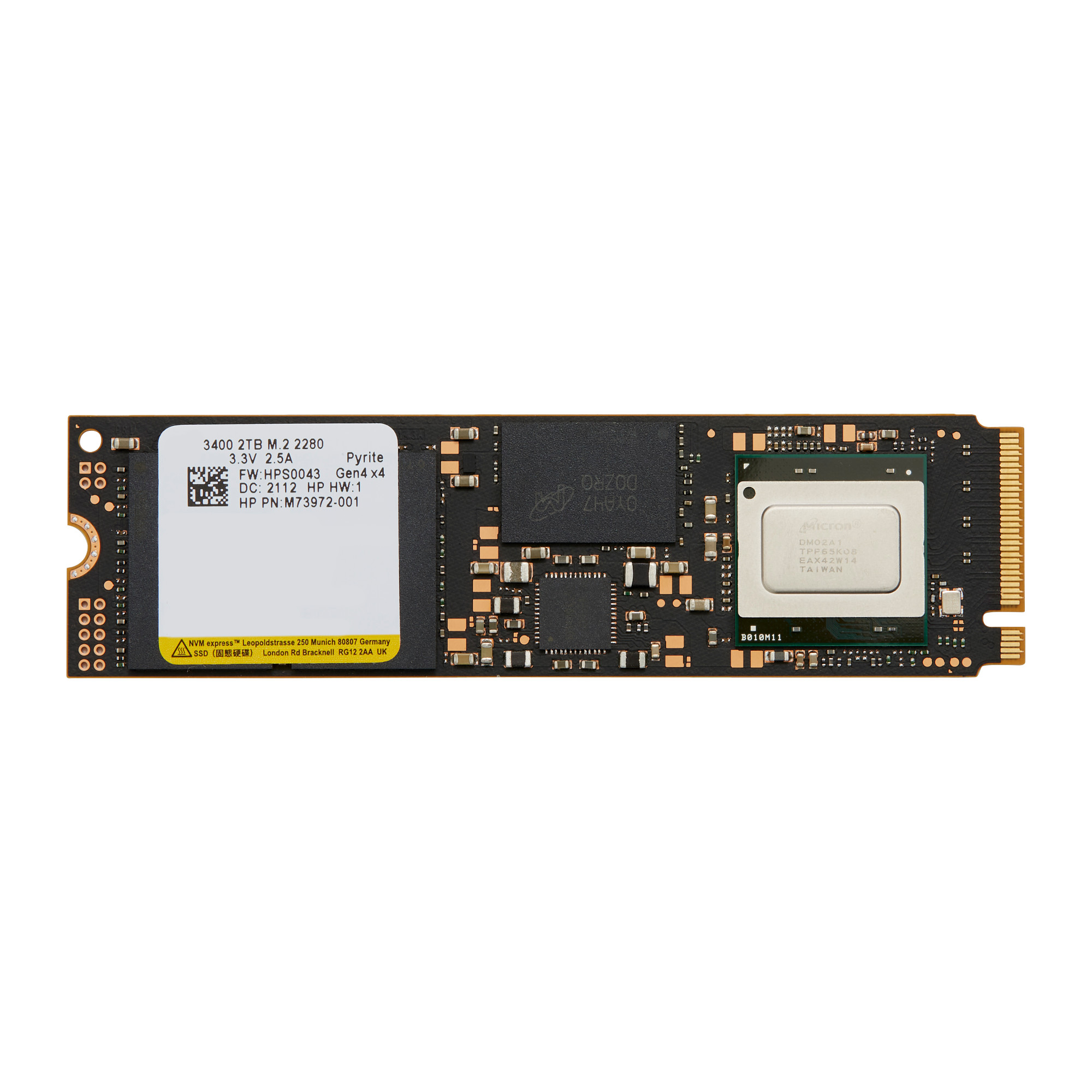 HP 2TB PCIe-4x4 NVMe Solid State Drive1 