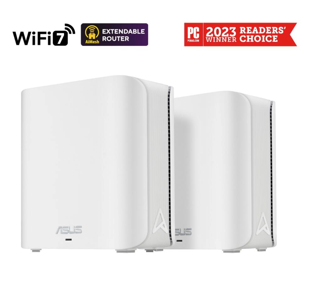 ASUS ZenWifi BD4 2-pack,  WiFi7 Extendable Router,  AiMesh,  2x WAN/ LAN5 