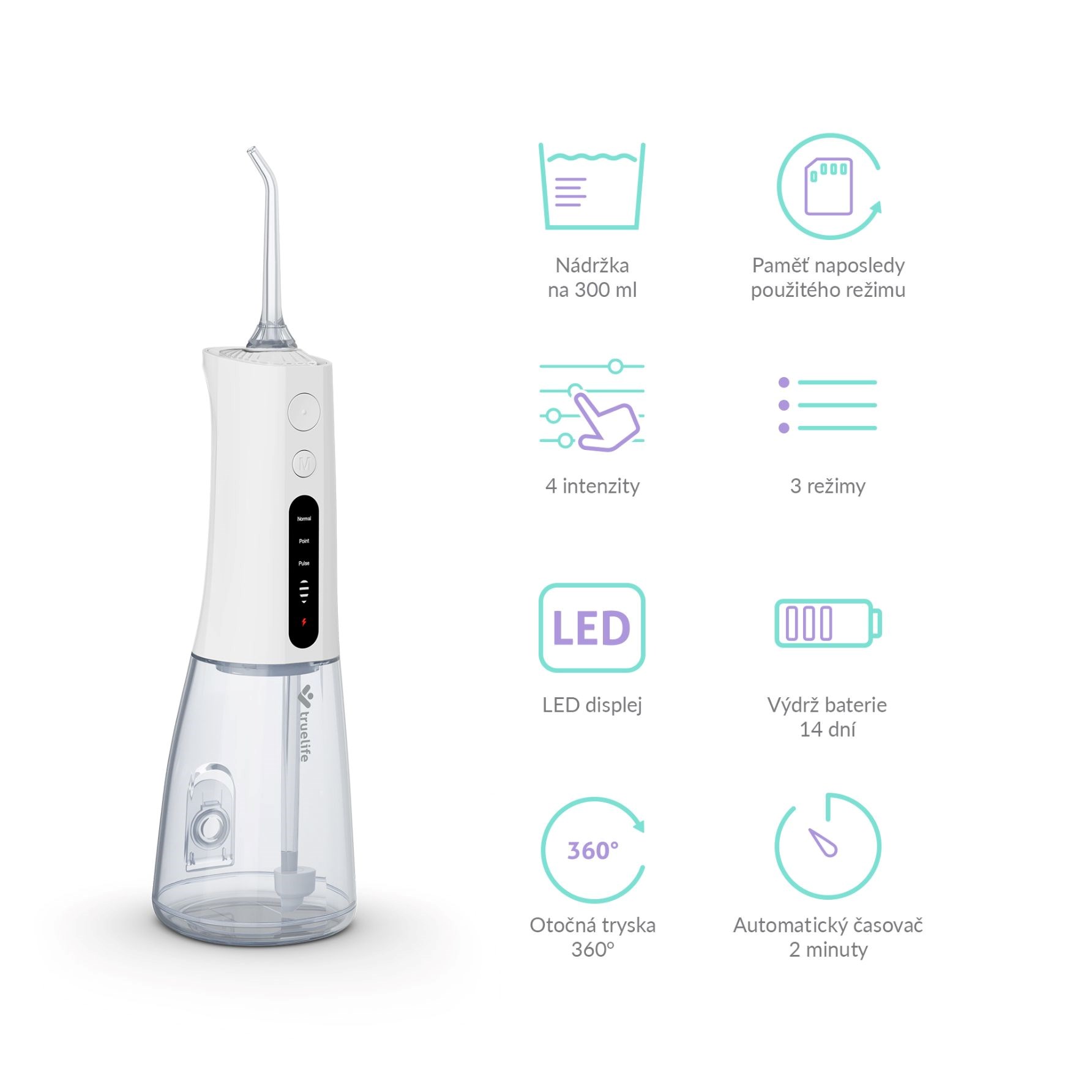 TrueLife AquaFloss Compact L100 - ústní sprcha2 
