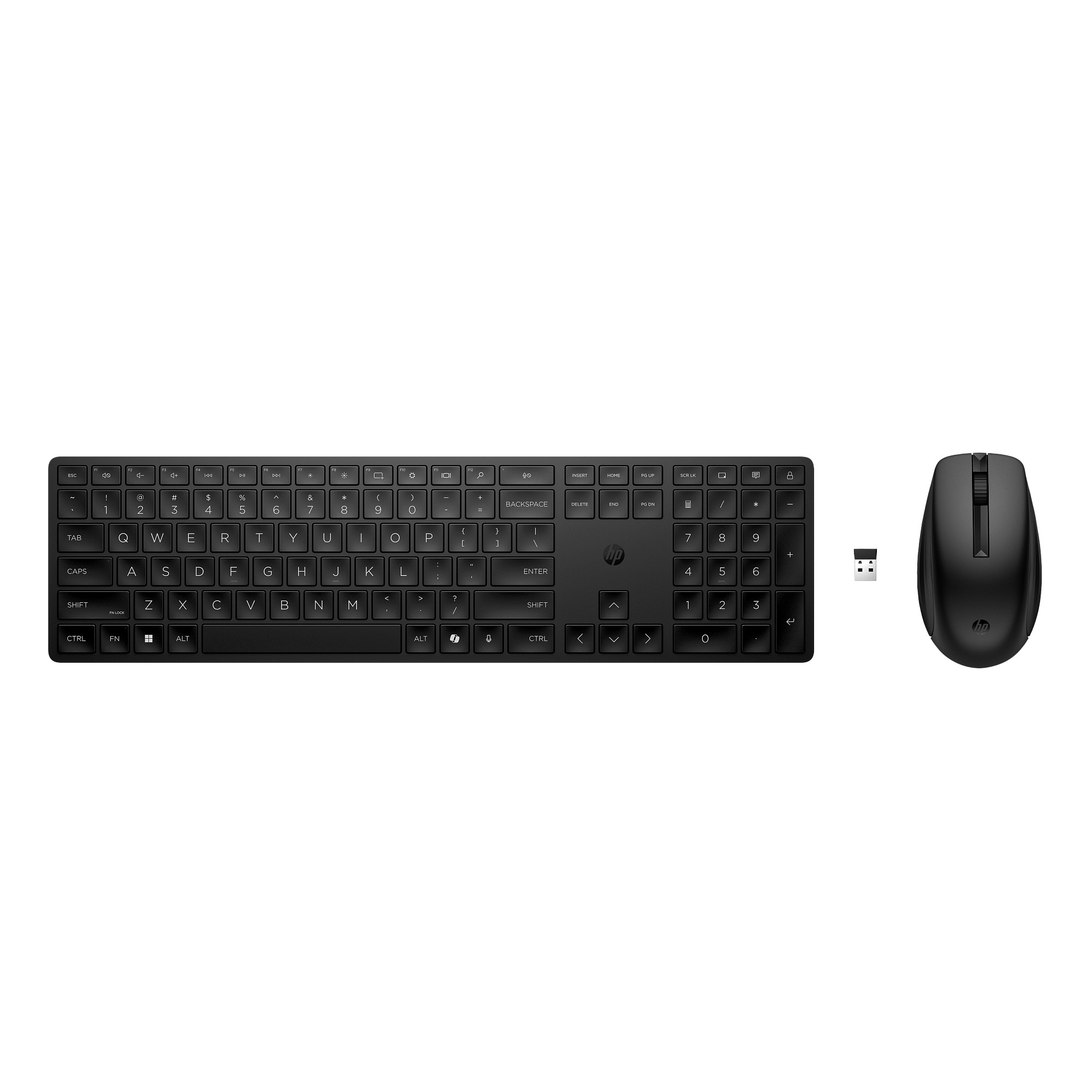 HP 650 Wireless Keyboard & Mouse Black- Anglická klávesnice a myš,  černá0 