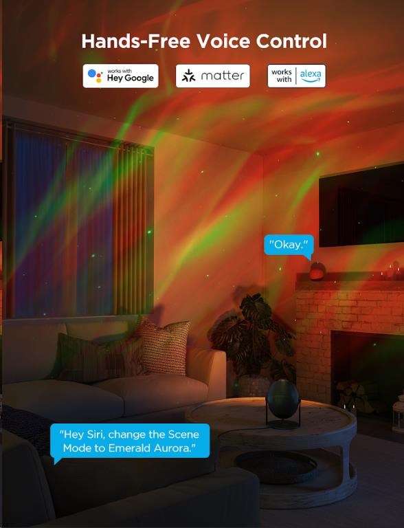 Govee Galaxy Light Projector Pro Matter s reproduktorem9 