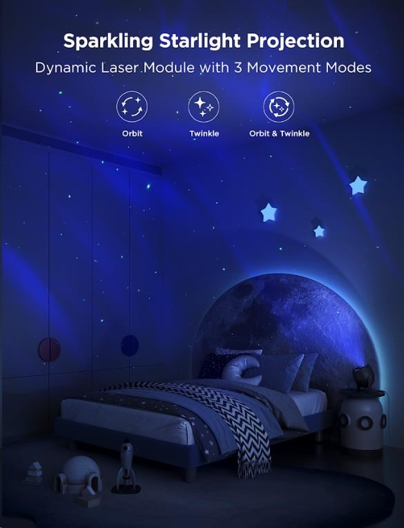 Govee Galaxy Light Projector Pro Matter s reproduktorem7 