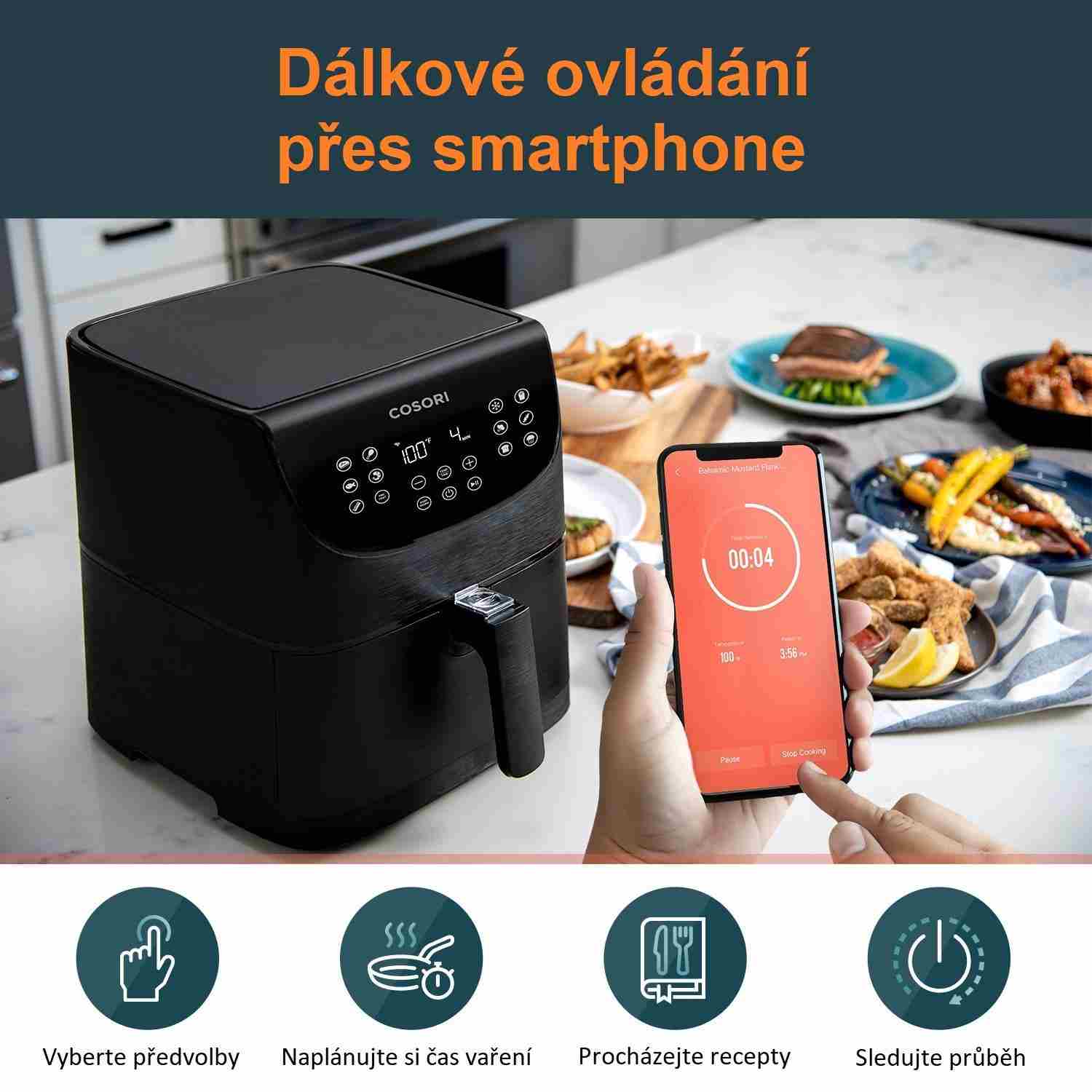 Cosori CS158-AF PREMIUM SMART horkovzdušná fritéza - NÁHRADNÍ OBAL8 