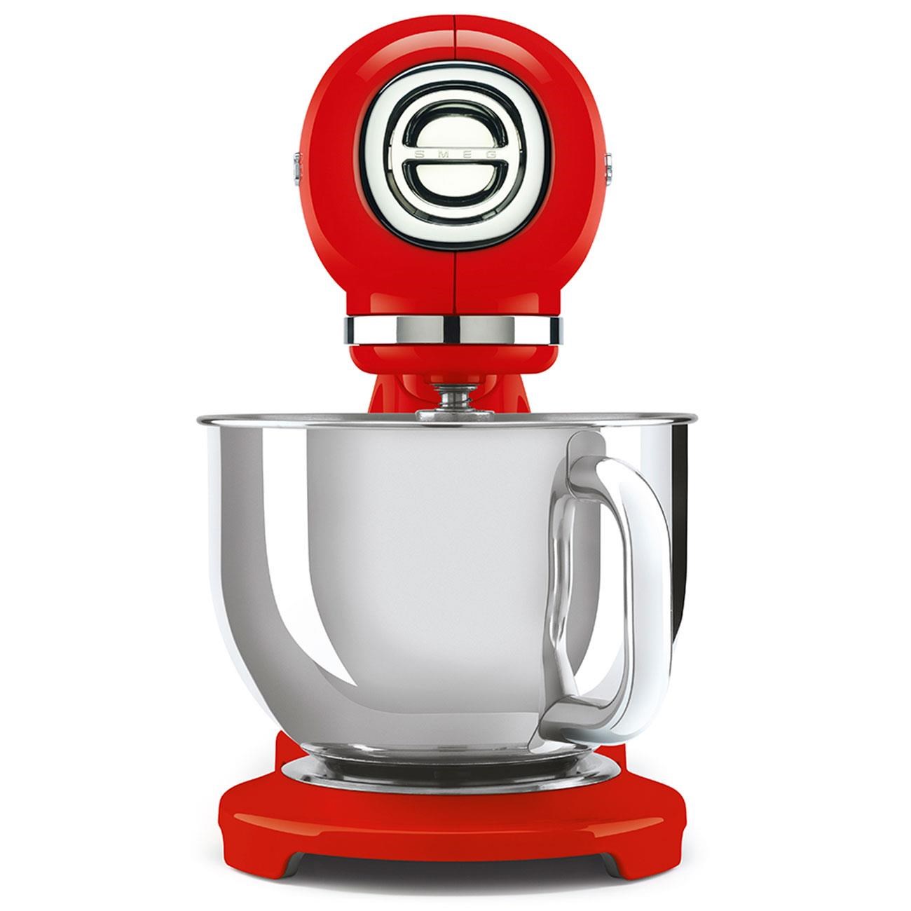 Smeg SMF03RDEU kuchyňský robot,  800 W,  planetární systém,  4.8 l,  10 rychlostí,  nerezová mísa,  červená4 