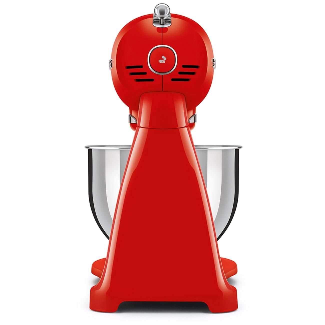 Smeg SMF03RDEU kuchyňský robot,  800 W,  planetární systém,  4.8 l,  10 rychlostí,  nerezová mísa,  červená5 